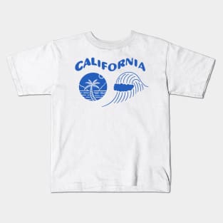 California Coast Retro 70s Beach Kids T-Shirt